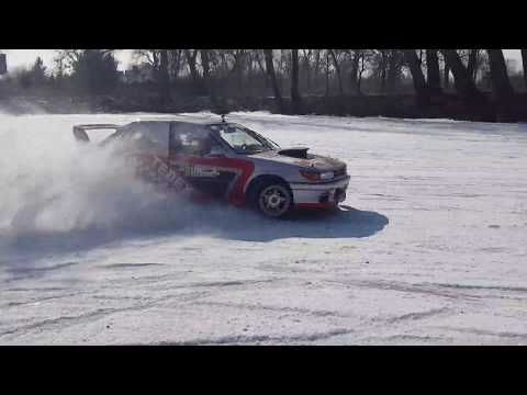 Mitsubishi Lancer na lodzie 2018.03.02.