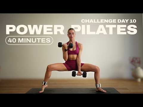 Day 10 - 40 Min. Power Pilates x HIIT Workout | All Standing | 1 Month Pilates x Strength Challenge