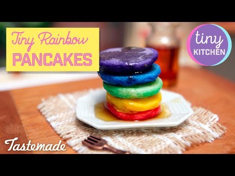 Tiny Rainbow Pancakes I Tiny Kitchen Video
