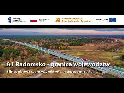 A1 z trzema pasami. Druga jezdnia autostrady przejezdna
