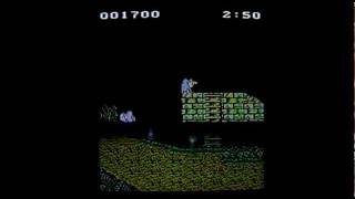 Ghouls And Ghosts on Amstrad CPC 6128 vintage home computer. Gameplay & Commentary