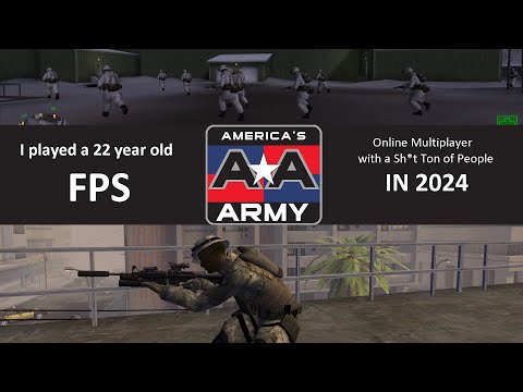 America's Army Online MULTIPLAYER in 2024! - PvP with a Ton of people!