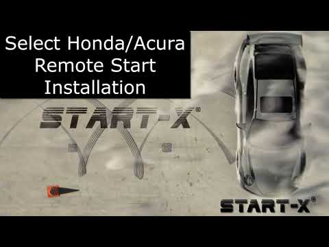 Start-X Remote Start Install, Select Honda/Acura