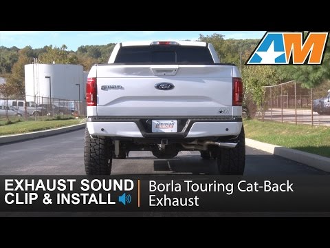 2015-2017 F-150 Borla Touring Cat-Back Exhaust - Dual Side Exit (2.7L EcoBoost) Sound Clip & Install