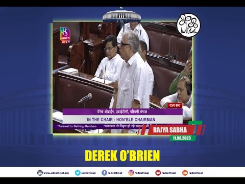 Derek O’Brien rues absence of PM during last days of retiring members in RS