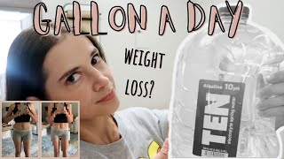 i drank a GALLON of WATER everyday for a WEEK and here's what happened
