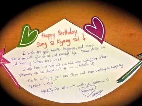 Happy Birthday Sung Si Kyung