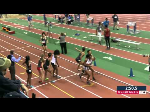 Girls 4x400m Relay Section 4 - New Balance Nationals Indoor 2014