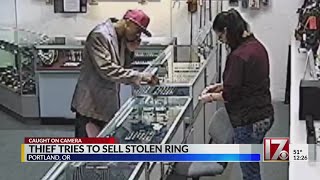 Thief tries to sell stolen ring to pawn shop it was stolen from, police say