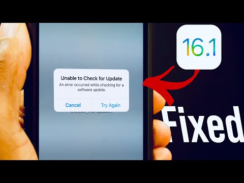 iOS 16.1 & iOS 16 iPhone 'UNABLE TO CHECK FOR AN UPDATE' How To Fix // iOS 16.1 Issues & bugs...