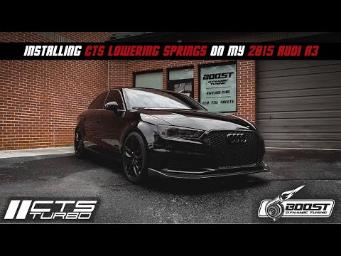 How to Install CTS Lowering Springs - 2015 Audi A3