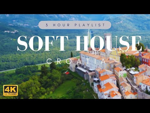 4K | Soft House | Flying over Croatia (Istria & Split)