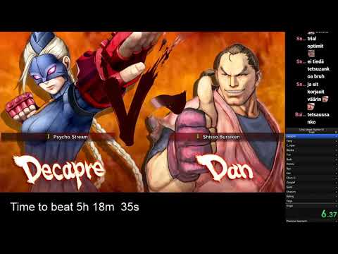 USF4 All Trials SpeedRun. (WR 4H 38M 40S)