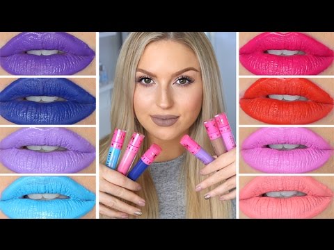 Jeffree Star Velour Liquid Lipstick ♡ Lip Swatches & Review! Video