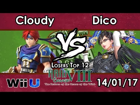 Hail Smash VIII - SF | Cloudy (Roy) Vs. Dico (Bayonetta) - Losers Top 12 - Smash 4