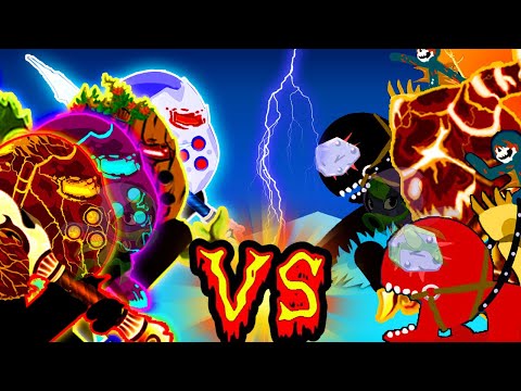 Find The Strongest Boss in The Game Stick War Legacy | ALL GRIFFON ARMY ICE vs ALL FINAL BOSS 💖 HUGO