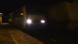 preview picture of video 'Nocturne à Sérézin, beaucoup de fret, BB 27000 / BB 7200'