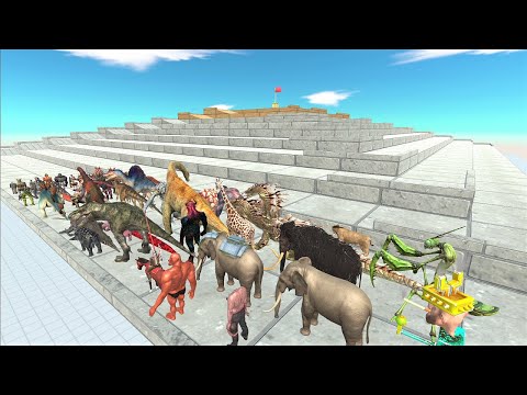 ARBS Speed Race. Climb on the pyramid course! | Animal Revolt Battle Simulator