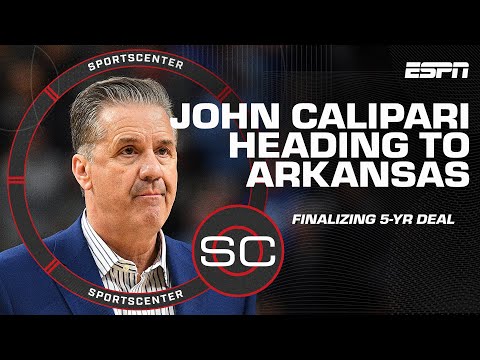 ???? BREAKING NEWS ???? John Calipari finalizing deal to become Arkansas' next head coach | SportsCenter