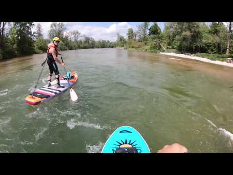 SUP Tour Isar Oberföhring bis Mintraching