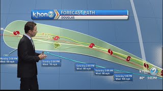 Hurricane Douglas hurtling toward Hawaii with 100 mph sustained winds