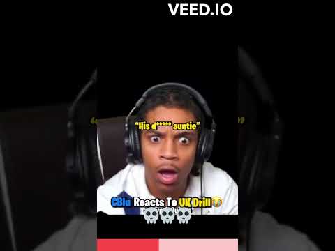 C Blu reacts to UK Drill! 👀😲 #shorts #ukdrill #americanrapper