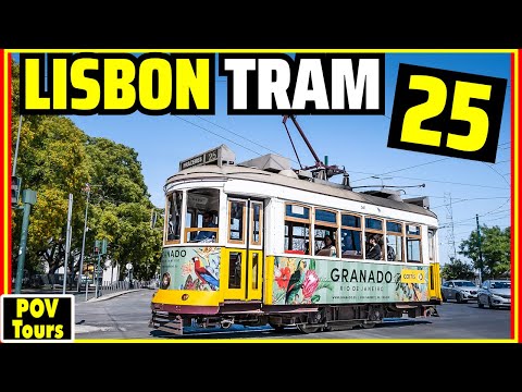 Riding Lisbon Tram 25 😁From Downtown to Campo de Ourique district