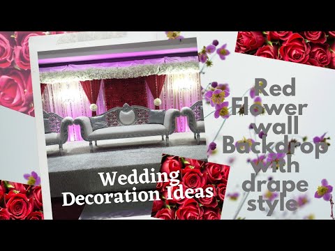 Floral Backdrop Ideas / Wedding Decoration Ideas / Stage Decor / Flower wall ideas