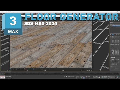 FLOOR GENERATOR 3DS MAX 2024 PLUGIN TUTORIAL