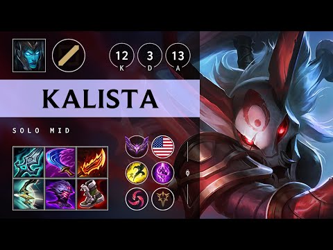 Kalista Mid vs Kassadin: Quadra Kill, Godlike - NA Master Patch 14.20