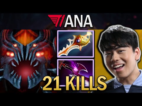 Shadow Fiend Dota 2 Gameplay T1.Ana with Divine Rapier and Silveredge