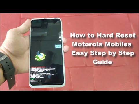 How to Factory Hard Reset Motorola Phones | Moto One Fusion + | Easy Method