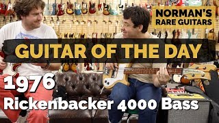 Video thumbnail for Guitar of the Day: 1976 Rickenbacker 4000 Bass | Norman's Rare Guitars by Normans Rare Guitars