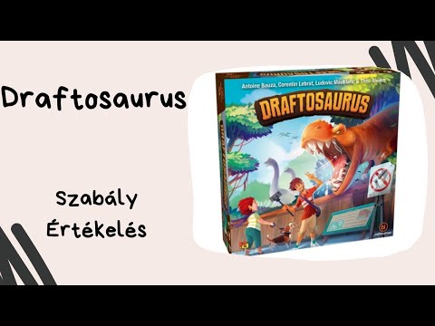 Az igazi Jurassic Park: Draftosaurus társasjáték játékbemutató és szabályismertető - Társasozz Okosan!