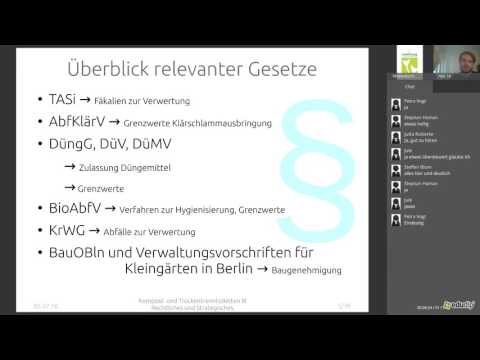 Webinar: Kompost- und Trockentrenntoiletten Teil 3/3