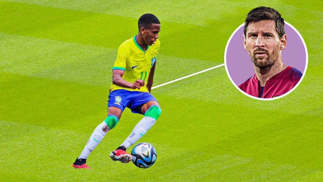 É por isso que Chamam ESTEVÃO de "PEQUENO MESSI"