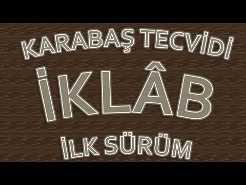 KARABAŞ TECVİDİ 14.DERS İKLAB 👇😊👍💖