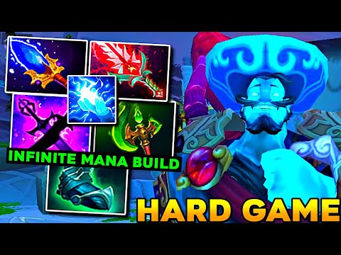 Storm Spirit Hard Game Infinite MANA BUILD Guardian Greaves Mid Super Delete All - Dota 2