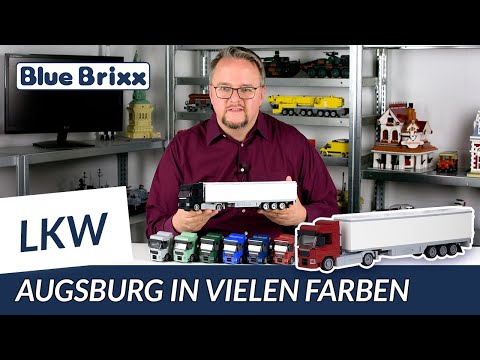 LKW Augsburg 2-Achs mit 3-Achs Koffer grün