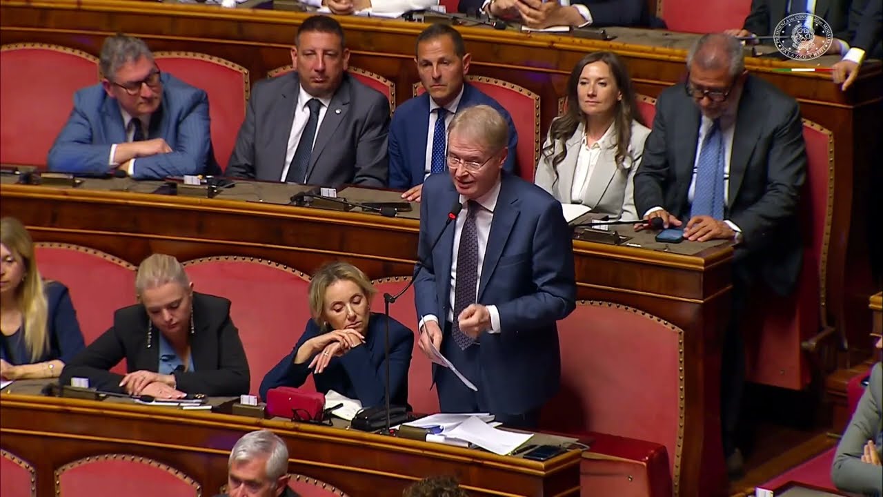 IL SENATORE DI FRATELLI D'ITALIA INTERROGA GIORGIA MELONI IN SENATO