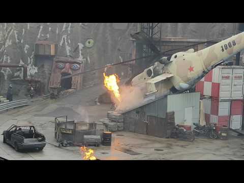 Filmpark Babelsberg Stuntshow im Vulkan 15.04.2017