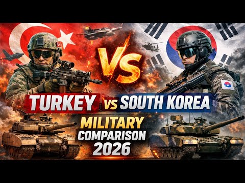 Turkey vs South Korea Military Power 2026 | South Korea vs Turkey Military Power Full Comparison