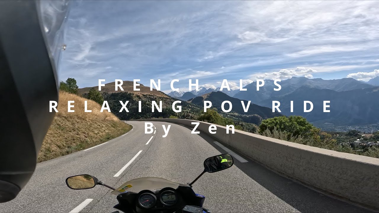 French Alps POV moto ride