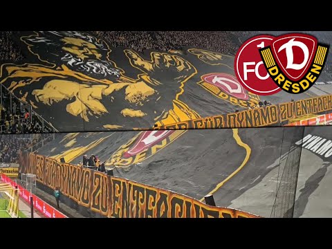 Choreo & Pyro Dynamo Fans gegen Nürnberg | Dynamo Dresden - 1. FC Nürnberg 1:2