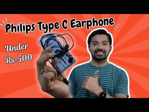 Philips Wired Earbuds USB C with Microphone, in Ear Type C Headphones with mic, Powerful Bass, Lightweight, USB-C Wired Earphones, 3-Button in-line Remote Ear Buds (Black) video review thumbnail