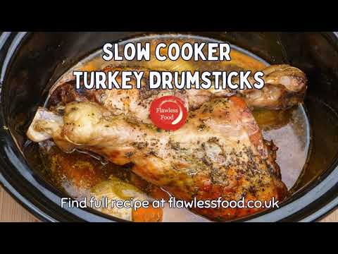 Slow Cooker Turkey Drumsticks - Turkey Recipe Thanksgiving and Christmas
