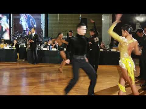 2019 1215第26屆自由杯業餘A組拉丁  準決賽舞4  背號149 于文迪&Rebecca