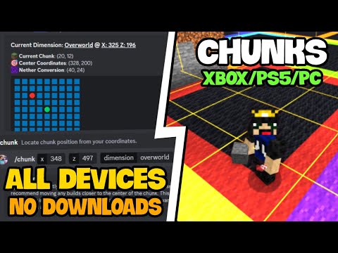 Miner Mends - How to FIND CHUNK BORDERS Tutorial! Easiest method for Minecraft Bedrock Edition!