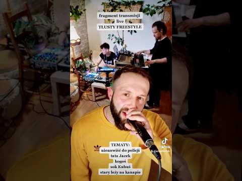 FRAGMENT TRANSMISJI TŁUSTY FREESTYLE #arkadio #rap #zajawka #tata #lezy #pijany #nienawiac #policja