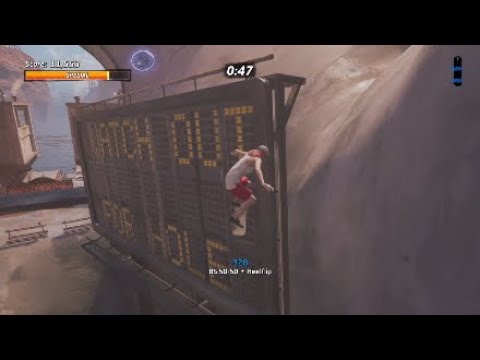 Tony Hawk's Pro Skater 1+2 Downhill Jam Stat Point On Sign (Nearly Impossible to Get)